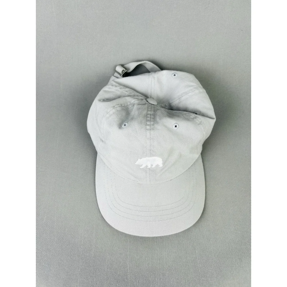 The North Face Bear Adult Light Grey‎ Adjustable Hat Strapback Cap
